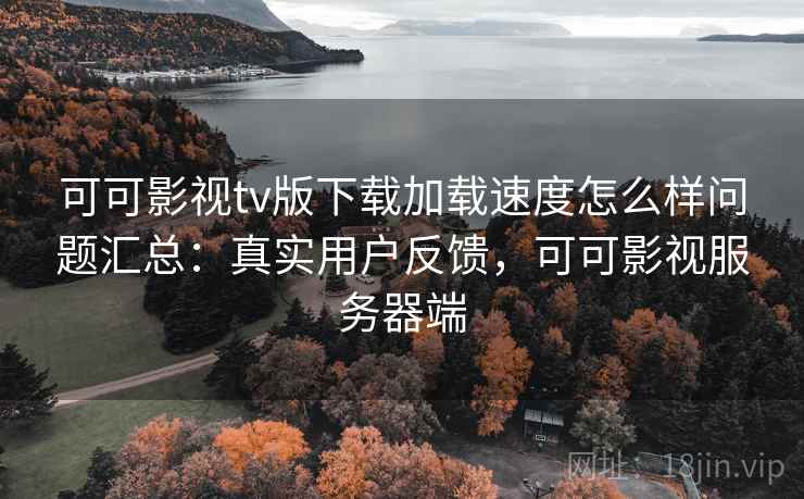 可可影视tv版下载加载速度怎么样问题汇总：真实用户反馈，可可影视服务器端