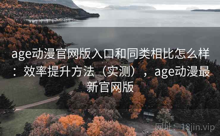 age动漫官网版入口和同类相比怎么样：效率提升方法（实测），age动漫最新官网版